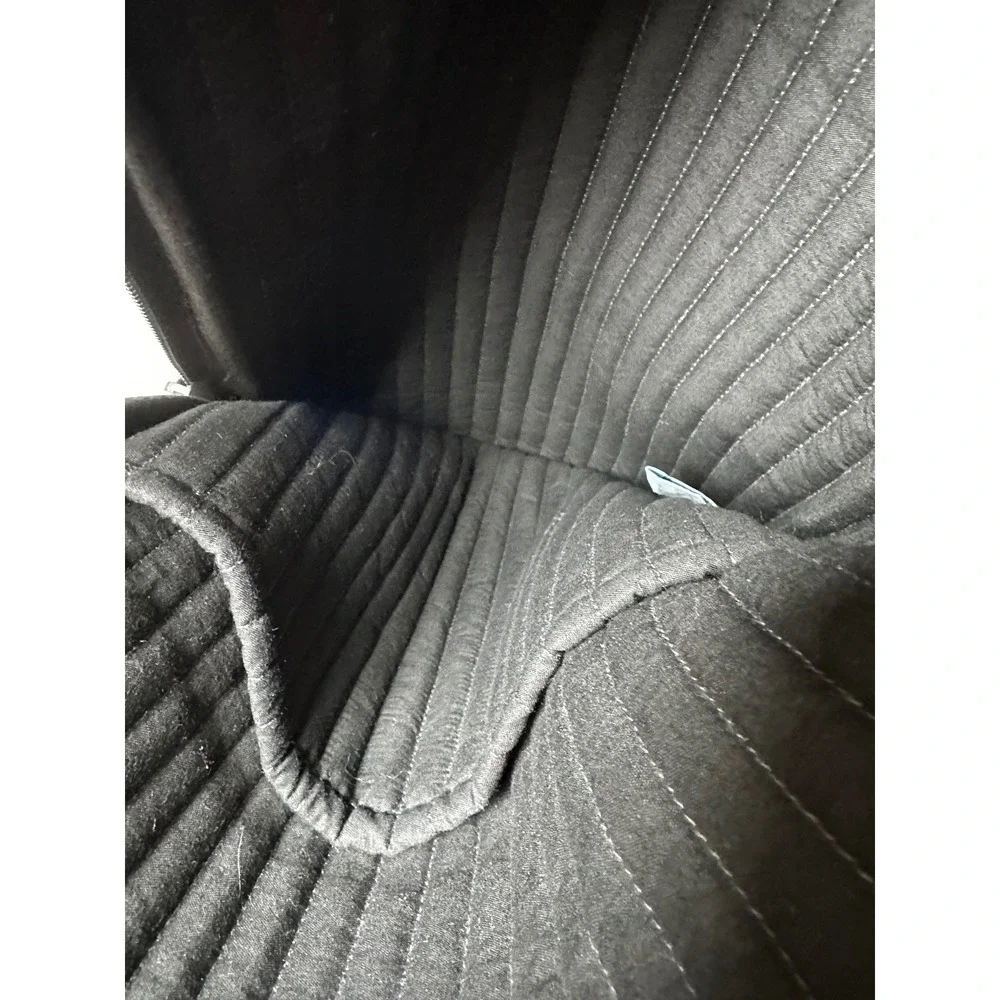 Company Kids Quilted Sling Backpack Grey Geometric Triangle Print Cotton Bag